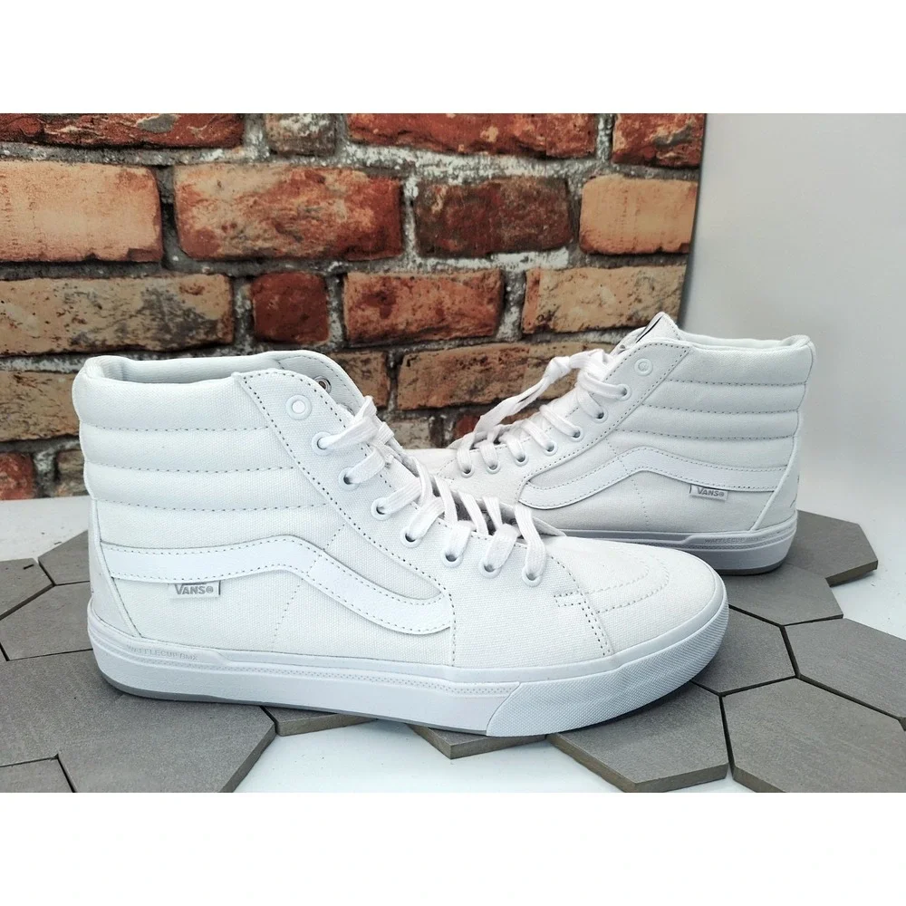 Rare VANS BMX SK8 Hi Sneaker PopCush Perris Benegas Men Sz 11.5‎ Tru White Skate